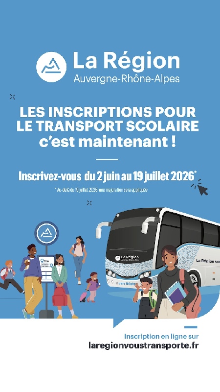Inscriptions au transport scolaire pour la rentrée 2026